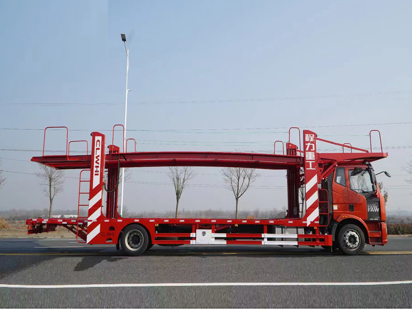 解放j6轿运车6位板轿运车